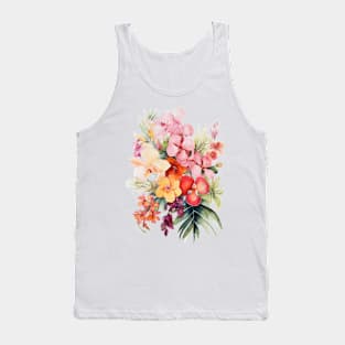 Tropical Paradise Watercolor flowers Vol.13 Tank Top